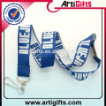 Promotional polyester thick woven lanyard